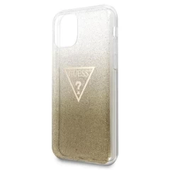 Husa iPhone 11 Pro Max Guess Glitter Triangle - Gold Gold