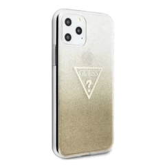 Husa iPhone 11 Pro Max Guess Glitter Triangle - Gold Gold