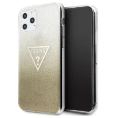 Husa iPhone 11 Pro Max Guess Glitter Triangle - Gold Gold