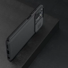Husa Xiaomi Redmi Note 10/Redmi Note 10S Nillkin CamShield Slim cu Protectie Camera - Negru Negru