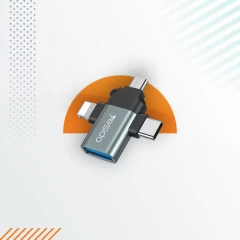 Adaptor USB 3.0 la Lightning, Micro-Usb, Type-C, Plug & Play, 480Mbps Yesido OTG, GS15 - Negru Negru