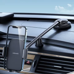 Suport Telefon Auto Retractabil pentru Bord USAMS - Negru Negru