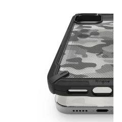 Husa iPhone 12 Pro/iPhone 12 Ringke Fusion X Design cu TPU Bumper (XDAP0016) - Negru Negru