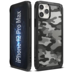 Husa iPhone 12 Pro Max Ringke Fusion X Design cu TPU Bumper (XDAP0017) - Negru Negru