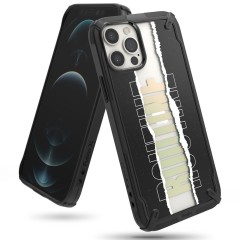 Husa iPhone 12 Pro Max Ringke Fusion X Design cu TPU Bumper (Routine) (XDAP0026) - Negru