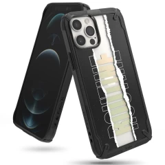 Husa iPhone 12 Pro Max Ringke Fusion X Design cu TPU Bumper (Routine) (XDAP0026) - Negru Negru