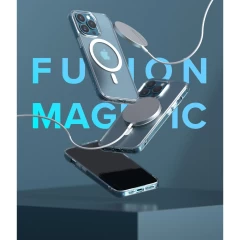 Husa iPhone 13 Pro Ringke Fusion Magnetic (MagSafe compatible) (FMGM548E52) - Transparent Transparent