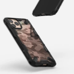 Husa iPhone 11 Pro Camo Ringke Fusion X Design cu TPU Bumper (XDAP0002) - Negru Negru