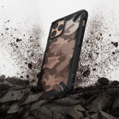 Husa iPhone 11 Pro Camo Ringke Fusion X Design cu TPU Bumper (XDAP0002) - Negru Negru