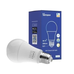 Bec LED Smart Sonoff B02, Wi-Fi, E27, 806lm, 9W, lumina calda si rece - Transparent Transparent