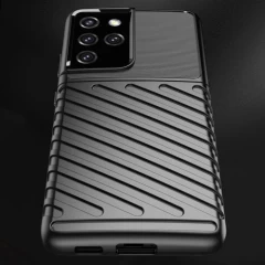 Husa Samsung Galaxy S21 Ultra 5G Arpex Thunder Case - Negru Negru