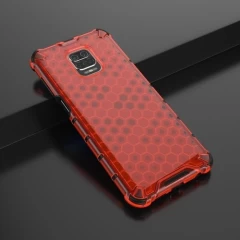 Husa Xiaomi Redmi Note 9S Arpex Honeycomb - Rosu Rosu