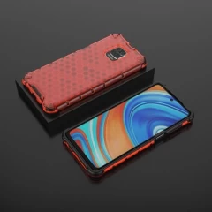 Husa Xiaomi Redmi Note 9S Arpex Honeycomb - Rosu Rosu