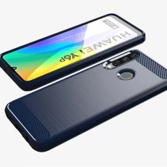 Husa Huawei Y6P Arpex Carbon Case Flexible TPU - Albastru Albastru