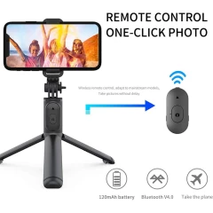 Selfie Stick cu Tripod, Bluetooth Arpex S7 - Alb Alb