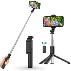 Selfie Stick cu Tripod, Bluetooth Arpex S7 - Alb Alb