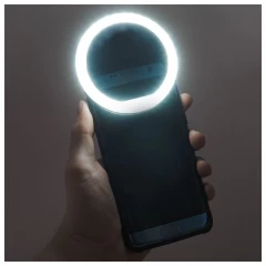 Lampa Circulara Selfie Ring Led Light pentru Telefon, ArpexRL01 - Alb Alb