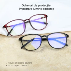 Ochelari Lumina Albastra cu Protectie Calculator Arpex, F2822 - Rosu Rosu