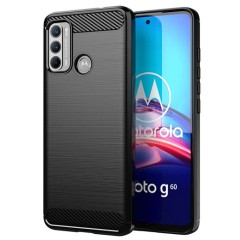 Husa Motorola Moto G60 Arpex Carbon Silicone - Negru