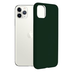 Husa iPhone 11 Pro Max Arpex Soft Edge Silicone - Verde Inchis