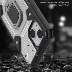 Husa iPhone 13 Arpex Honeycomb Armor - Albastru Albastru