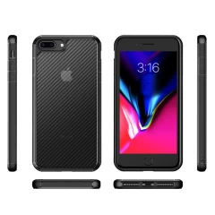 Husa Iphone 7 Plus / 8 Plus Arpex CarbonFuse - Negru Negru