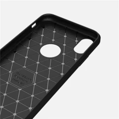 Husa iPhone X / XS / 10  Arpex Carbon Silicone - Negru Negru