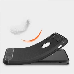 Husa iPhone X / XS / 10  Arpex Carbon Silicone - Negru Negru