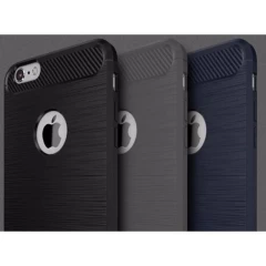 Husa iPhone SE 2 / SE 2020 / SE 3 / SE 2022 Arpex Carbon Silicone - Negru Negru