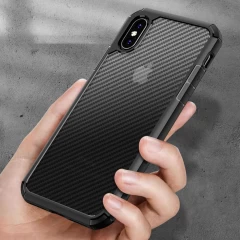 Husa iPhone X / XS / 10  Arpex CarbonFuse - Negru Negru