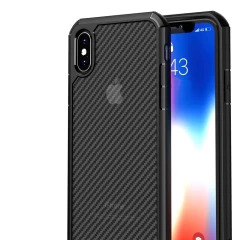 Husa iPhone X / XS / 10  Arpex CarbonFuse - Negru Negru