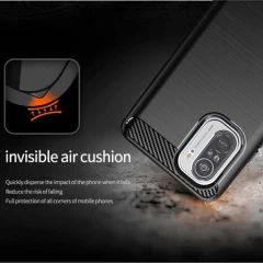 Husa Xiaomi Poco F3 / Mi 11i Arpex Carbon Silicone - Negru Negru
