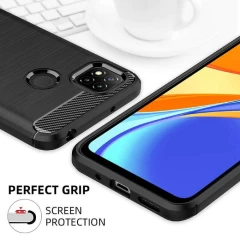 Husa Xiaomi Redmi 9C NFC / Redmi 9C Arpex Carbon Silicone - Negru Negru