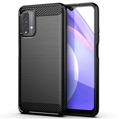 Husa Redmi 9T / Redmi 9 Power Arpex Carbon Silicone - Negru Negru