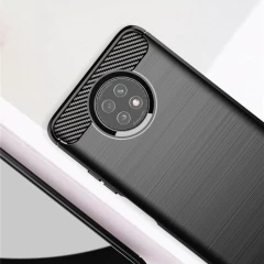 Husa Xiaomi Redmi Note 9T Arpex Carbon Silicone - Negru Negru