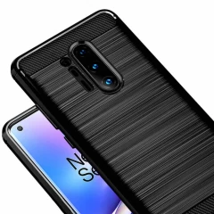 Husa OnePlus 8 Pro Arpex Carbon Silicone - Negru Negru