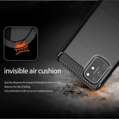 Husa OnePlus 8T Arpex Carbon Silicone - Negru Negru