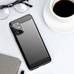 Husa OnePlus 8T Arpex Carbon Silicone - Negru Negru