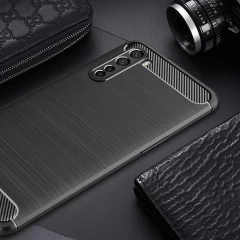 Husa OnePlus Nord 5G Arpex Carbon Silicone - Negru Negru