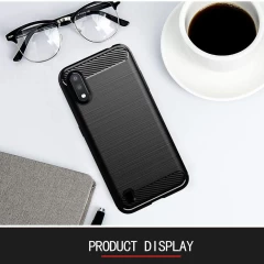 Husa Samsung Galaxy A01 Arpex Carbon Silicone - Negru Negru