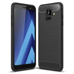 Husa Samsung Galaxy A6 2018 Arpex Carbon Silicone - Negru