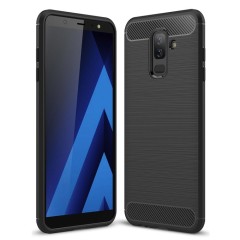 Husa Samsung Galaxy A6 Plus 2018 Arpex Carbon Silicone - Negru