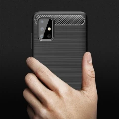 Husa Samsung Galaxy A71 Arpex Carbon Silicone - Negru Negru