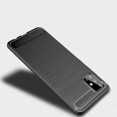 Husa Samsung Galaxy A71 Arpex Carbon Silicone - Negru Negru