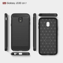 Husa Samsung Galaxy J3 2017 Arpex Carbon Silicone - Negru Negru