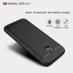 Husa Samsung Galaxy J3 2017 Arpex Carbon Silicone - Negru Negru