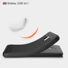Husa Samsung Galaxy J3 2017 Arpex Carbon Silicone - Negru Negru