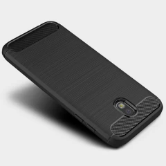 Husa Samsung Galaxy J3 2017 Arpex Carbon Silicone - Negru Negru