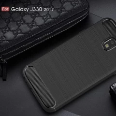 Husa Samsung Galaxy J3 2017 Arpex Carbon Silicone - Negru Negru