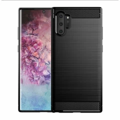 Husa Samsung Galaxy Note 10 Plus / Note 10 Plus 5G Arpex Carbon Silicone - Negru Negru